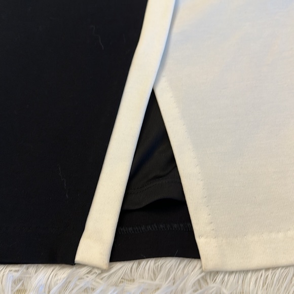 NEW Anthropologie x Eva Franco Black White Pencil Color block pointe skirt M/6 - Picture 7 of 9